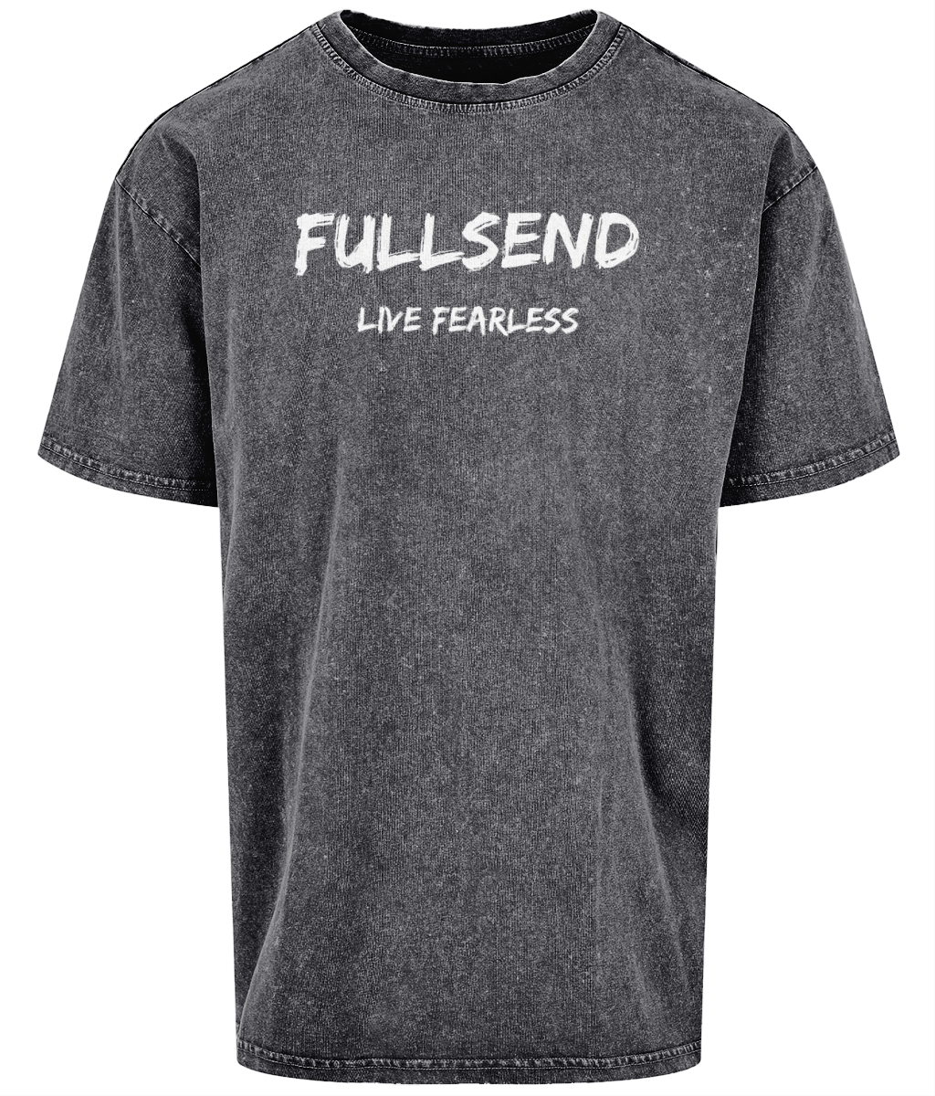 FULLSEND Acid Washed Oversized Tee (Dark)