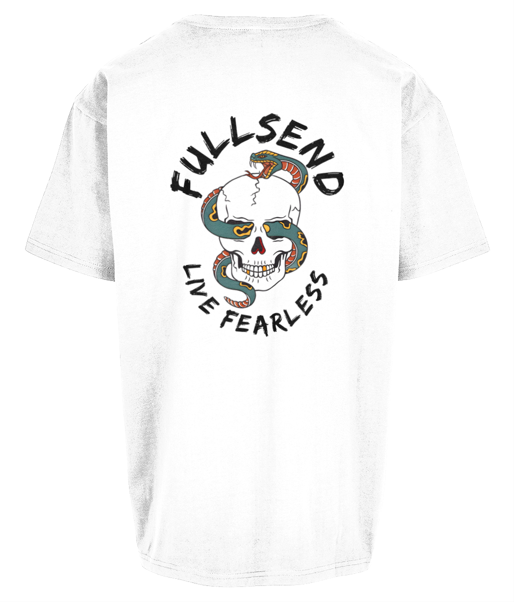 FULLSEND Snake & Skull Heavy oversized Tee (Light)