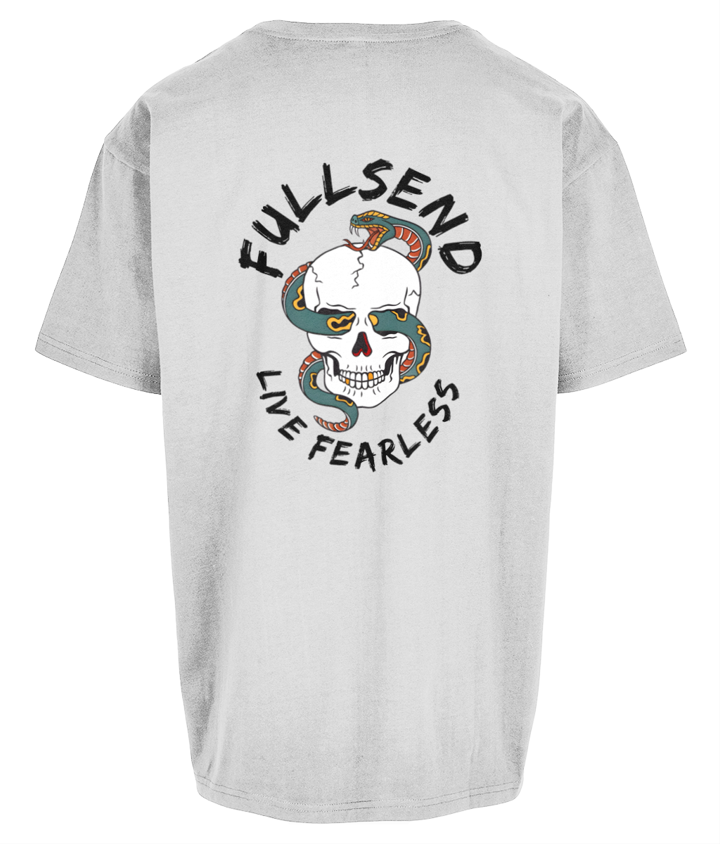 FULLSEND Snake & Skull Heavy oversized Tee (Light)