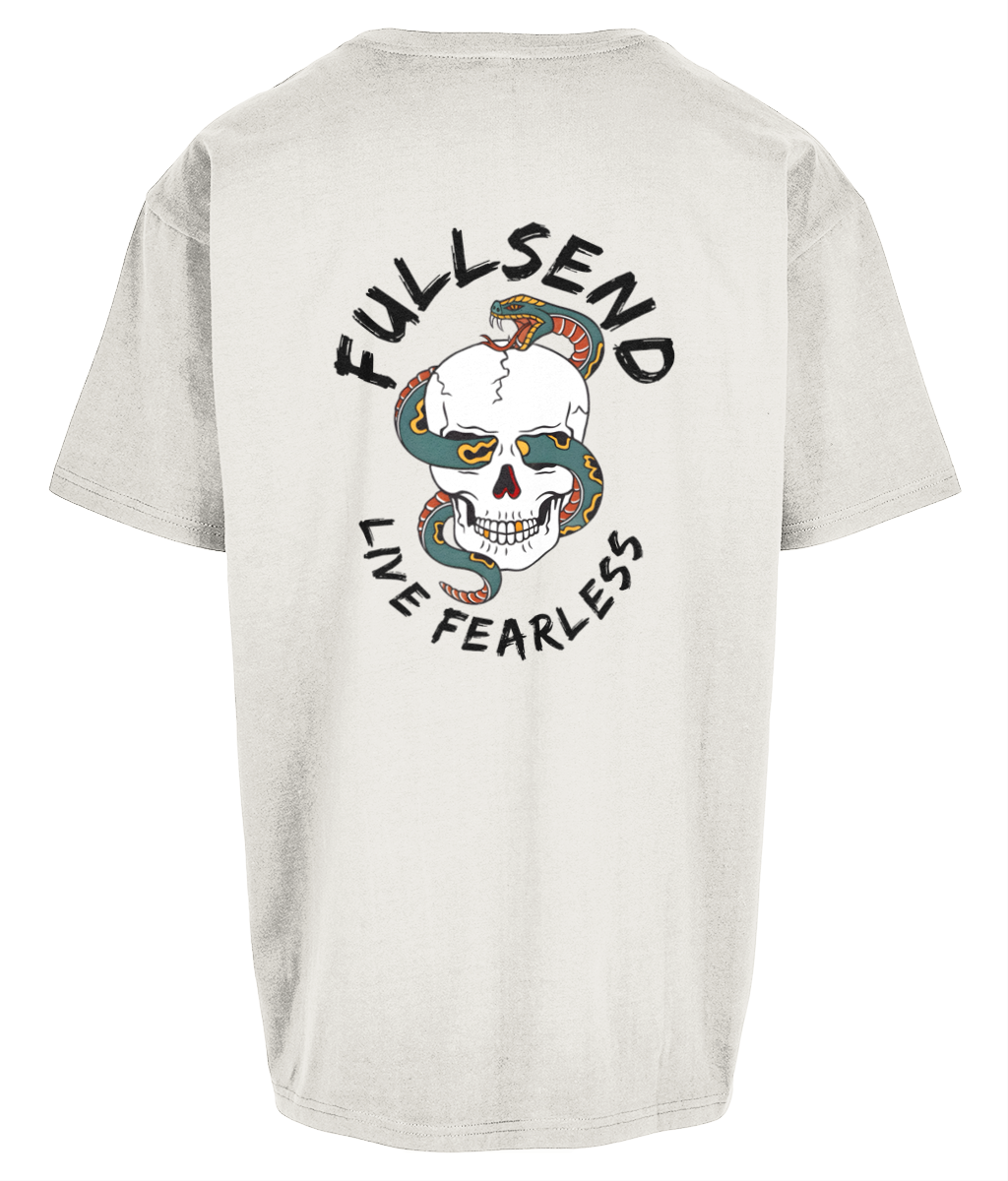 FULLSEND Snake & Skull Heavy oversized Tee (Light)