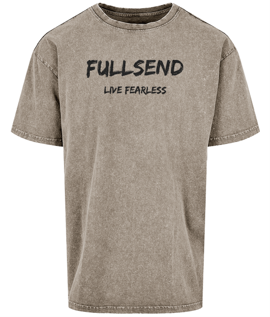 FULLSEND Acid Wash Oversized Tee (Light)