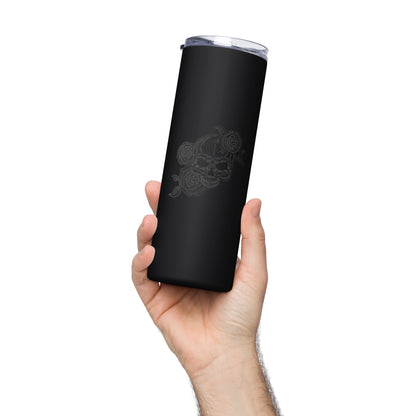 Skull & Roses Stainless steel tumbler