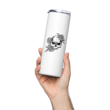 Skull & Roses Stainless steel tumbler