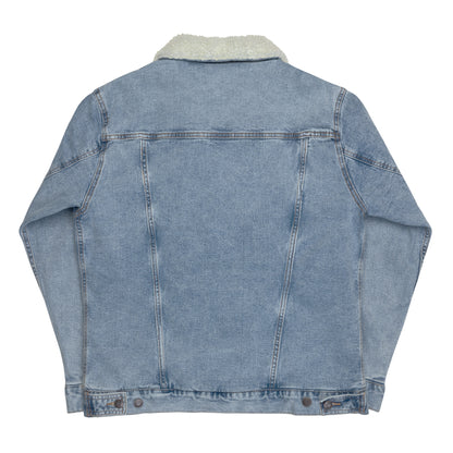 FULL SEND Unisex Denim Sherpa Jacket